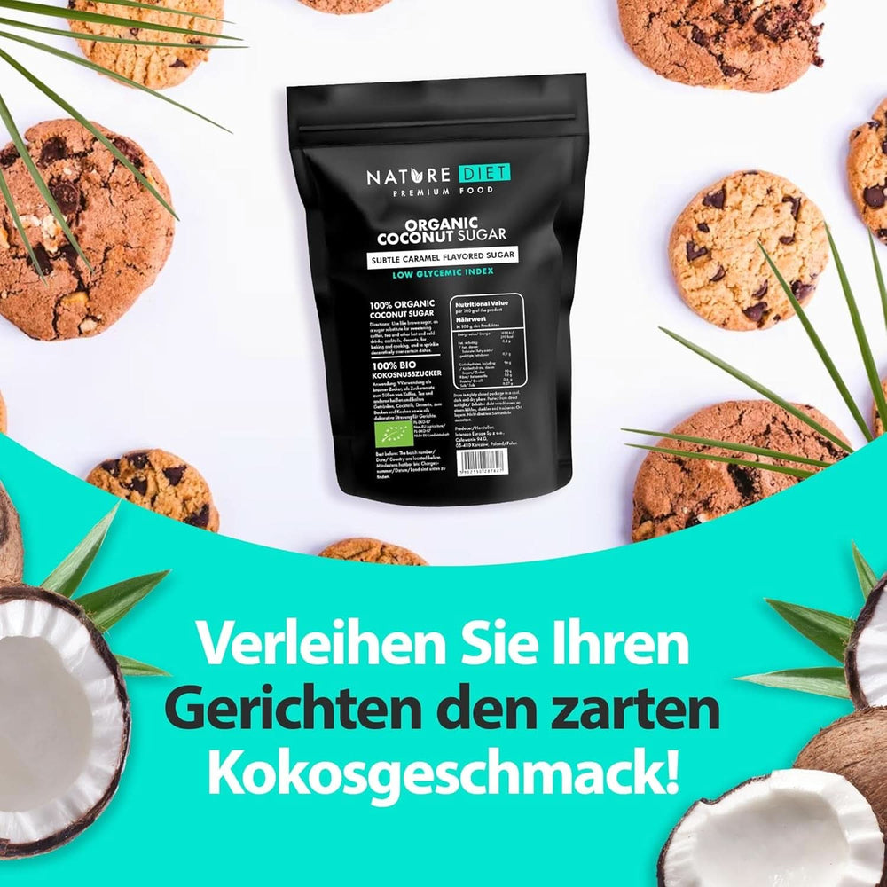 Bio-Kokoszucker, Karamellgeschmack, 1,5 kg Süßstoffe Naty Shop