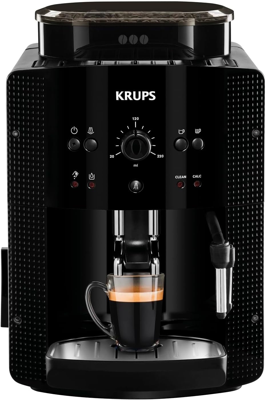 Espressor Krups Roma EA81M8 1,7 l, 3 setări de temperatură, 3 texturi de cafea măcinată, Negru