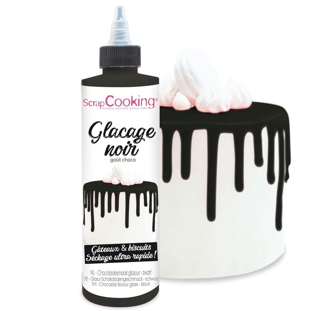 Scrapcooking, Glazura Drip Cake, 140 grame Glazuri si Decor Naty Shop Negru