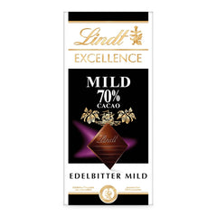 Lindt-Schokolade | EXCELLENCE Mild Stick 70 % | 100g | Milde dunkle Schokolade mit intensivem Kakaogeschmack | Veganer Schokoriegel