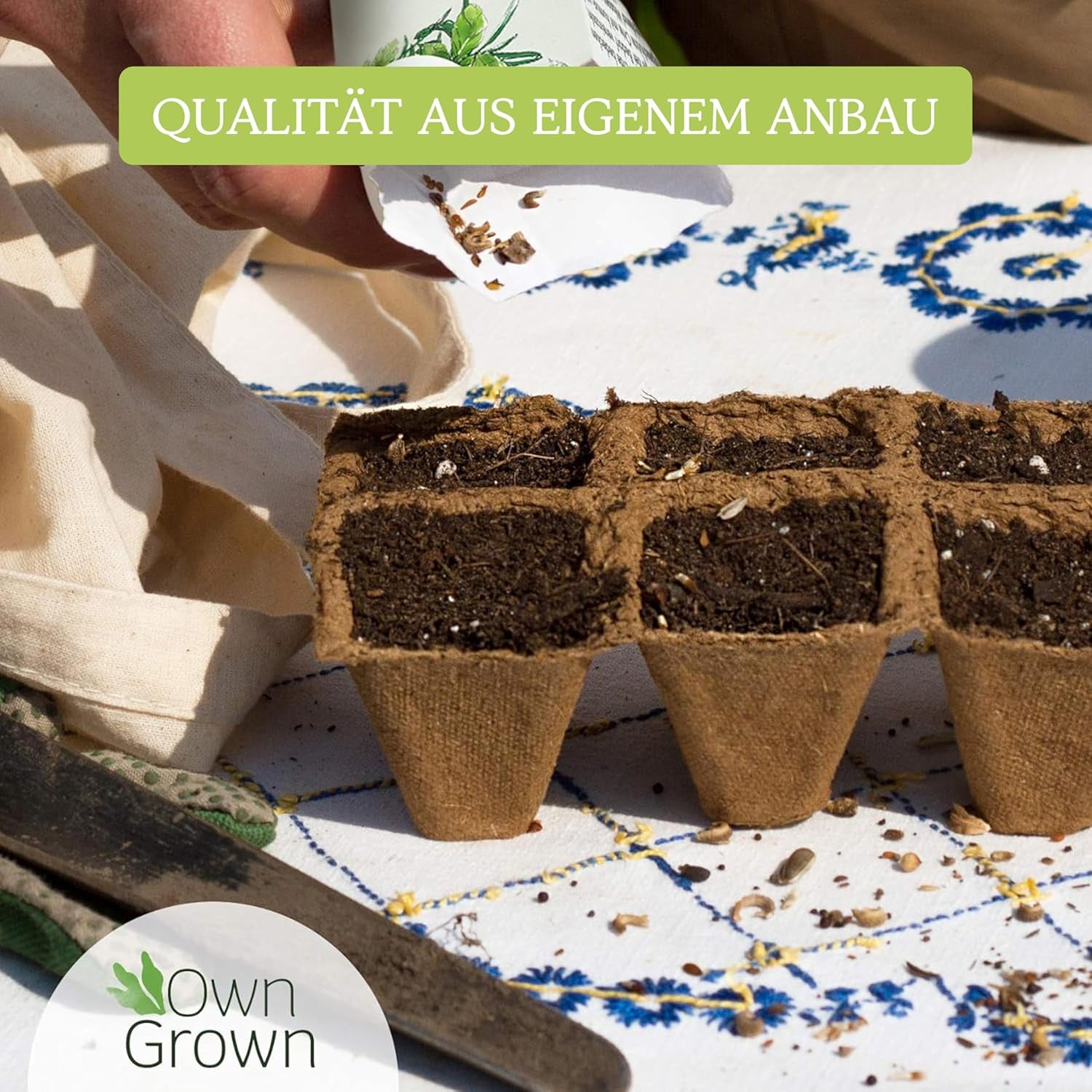 OwnGrown Gemüsesamen-Set – 12 Pflanzensamen-Sorten für Hochbeet und Garten – Praktische Box mit Gemüsesamen für den Anbau Frischer Ernte zu Hause – Ideal für Gartenliebhaber