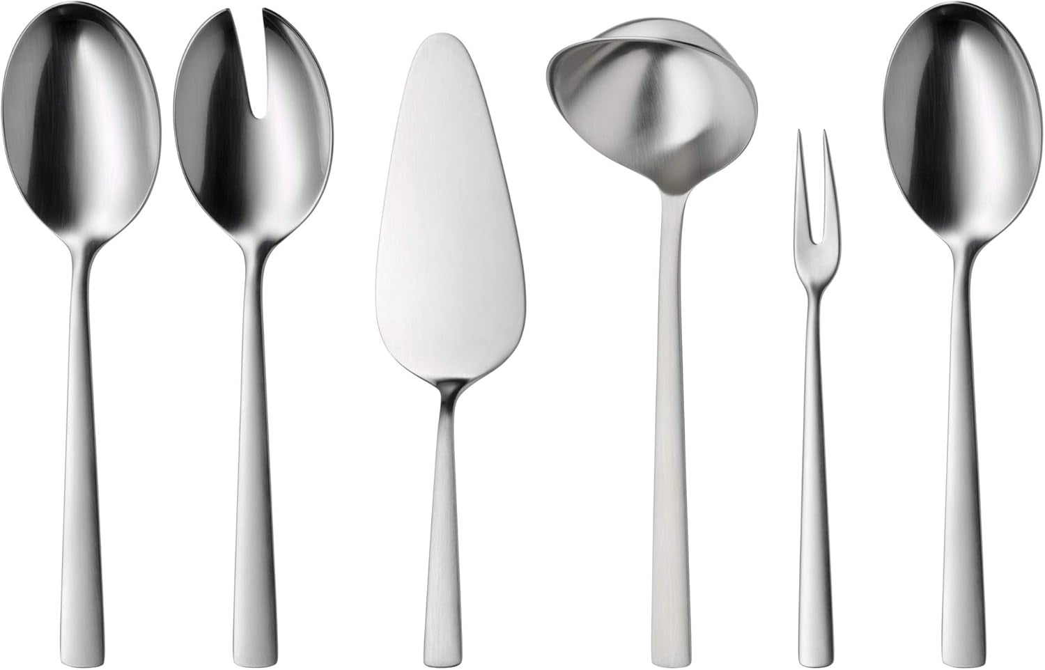 WMF Corvo Besteck Set 12 Personen, 66 Teilig, 60 Teile Mit Servierbesteck, Hohlheftmesser, Cromargan Protect Mattiert, Kratzbeständig, Spülmaschinenfest Kitchen Naty Shop
