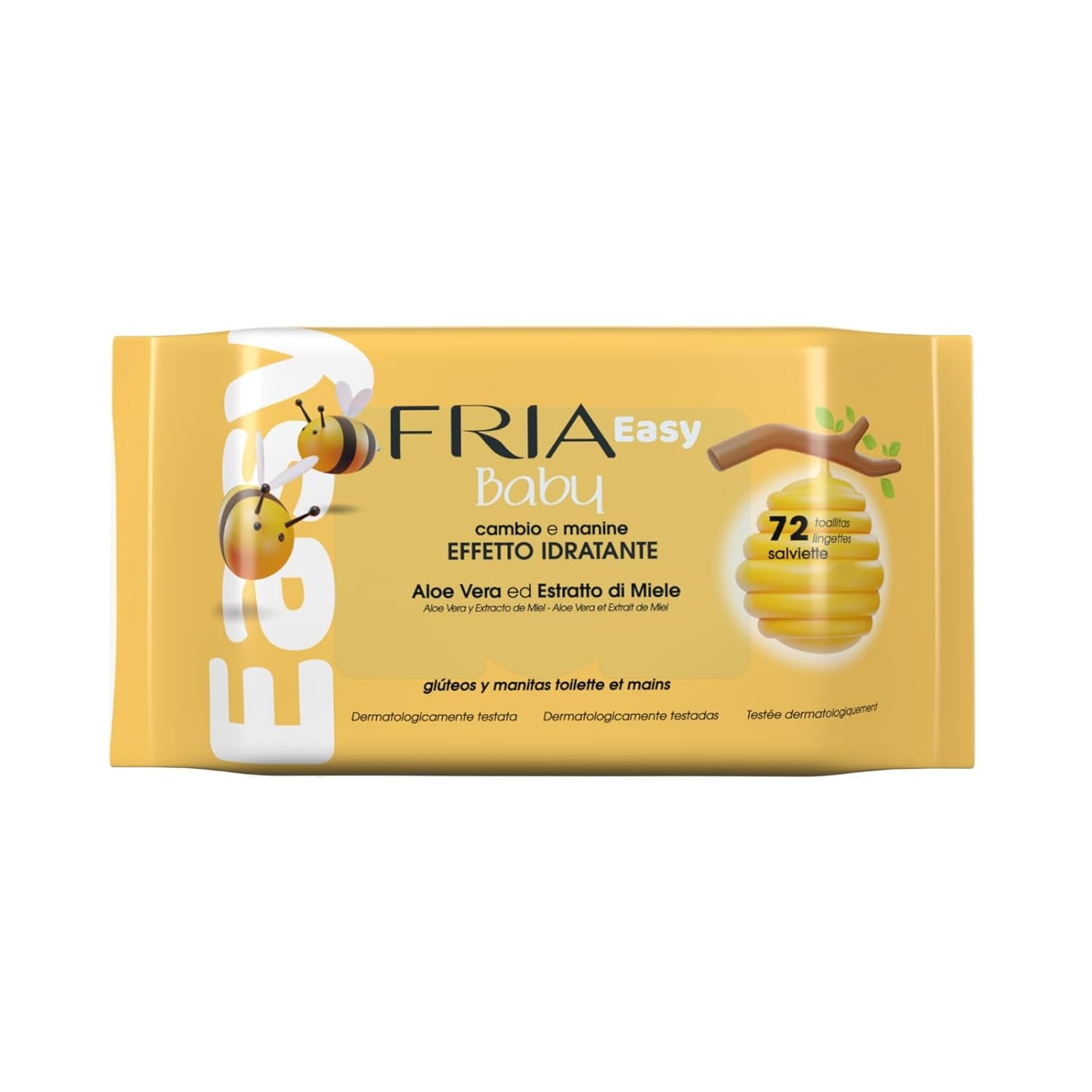 Einfache Baby-Feuchttücher mit Aloe Vera und Honigextrakt-Hautfeuchtigkeitscreme, dermatologisch getestet, Packung mit 330 Tüchern