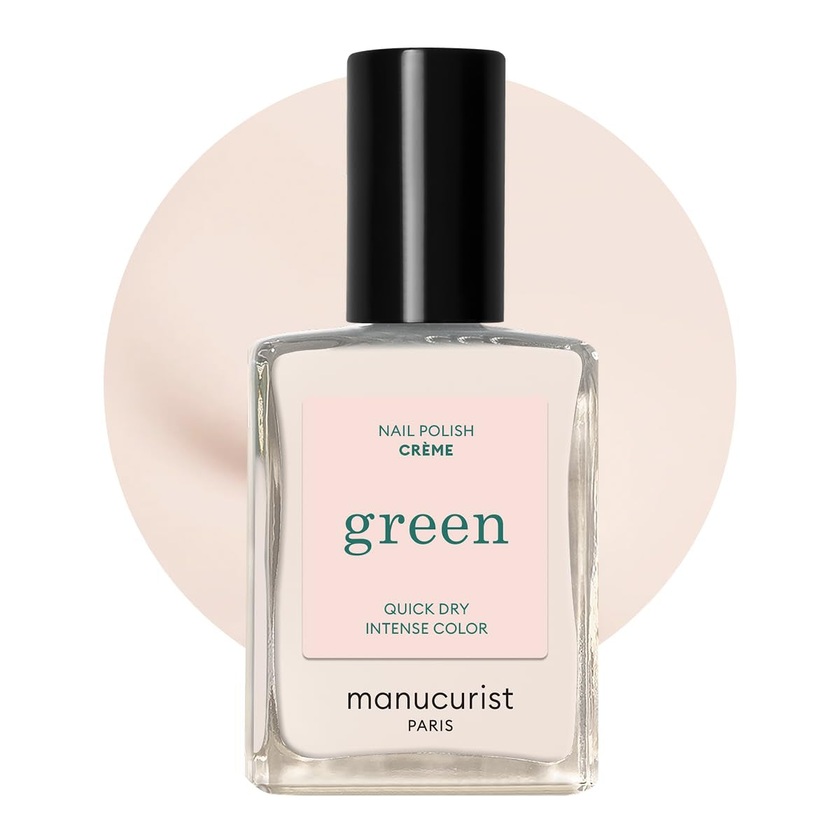 Manucurist Green – Rosy Beige Shell Beige Nagellack – Schnell trocknender Nagellack – DIY-Nägel – Vegan 12-Free – Pflanzenbasiert – Nagellack – Hergestellt in Frankreich
