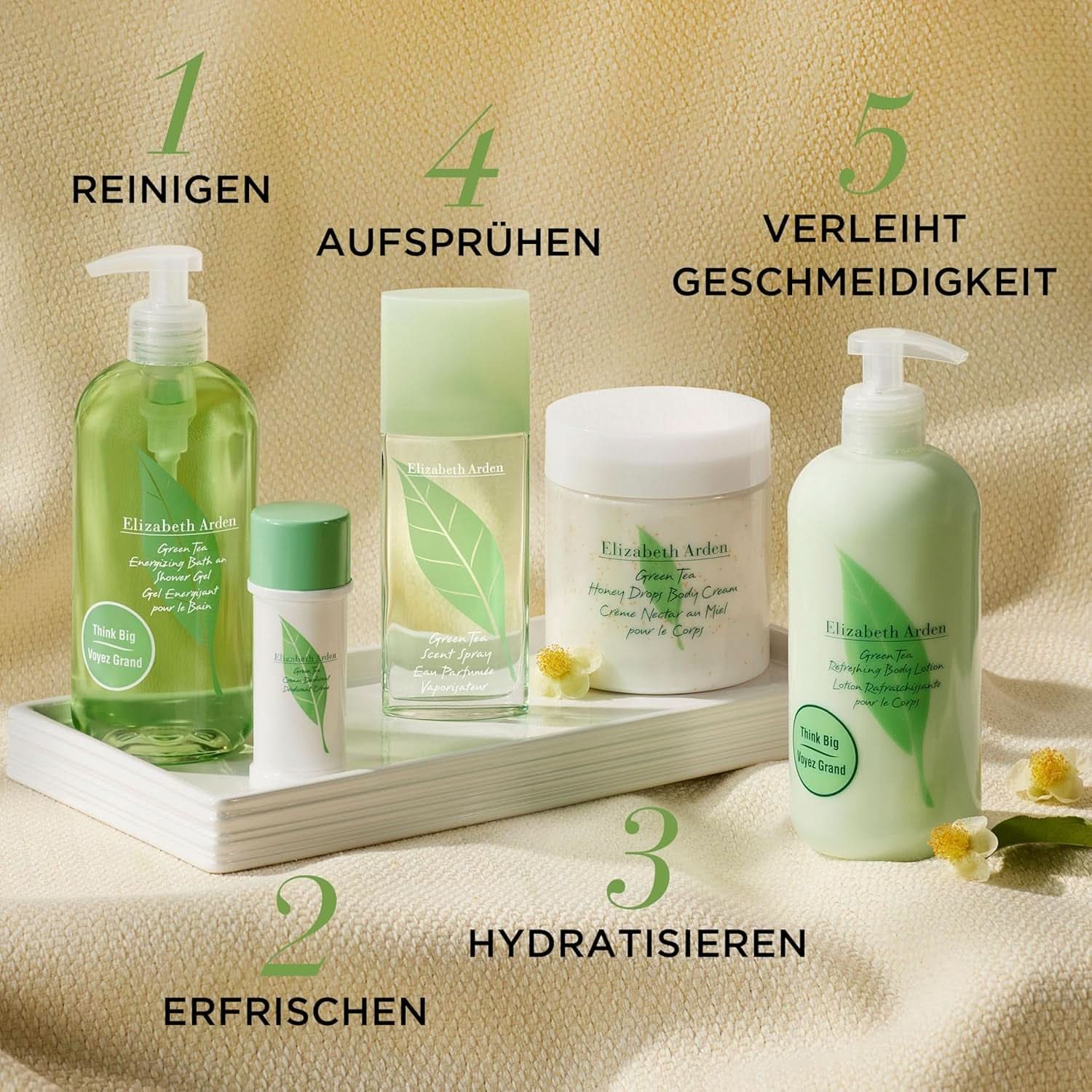 Elizabeth Arden – erfrischende Körperlotion mit Grüntee-Extrakt-Duft, 500 ml Dusche und Bad Naty Shop