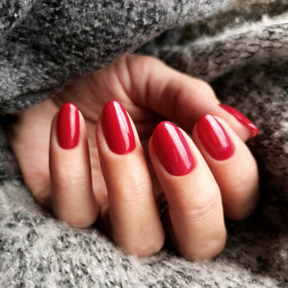 Semilac UV-Nagellack 027 Intensives Rot, 7 ml, Hottie-Kollektion