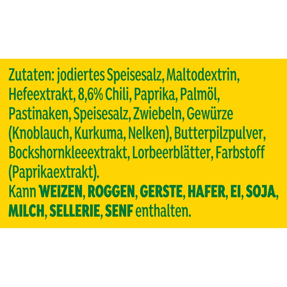 Knorr Würzmischung Chili aromatisiert für schnelle Gerichte zum Würzen und Würzen von Kartoffeln, Nudeln, Gemüse und mehr 90 g