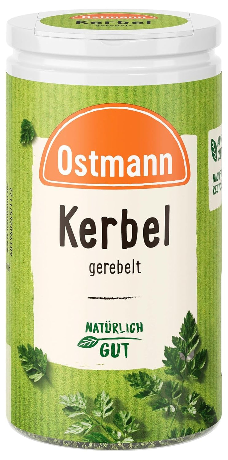 Ostmann Gewürze - Kerbel gerebelt | Kräuternote für Lammgerichte und deftige Eintöpfe | 8 g in der Streudose