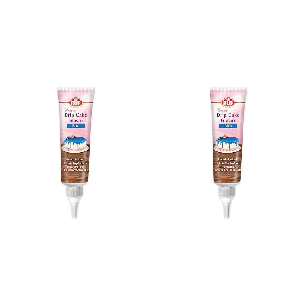 RUF Glazura cu efect de picurare, diverse sortimente, 125 grame Glazuri si Decor Naty Shop 2 x 125 grame (set 2 bucati) Albastru