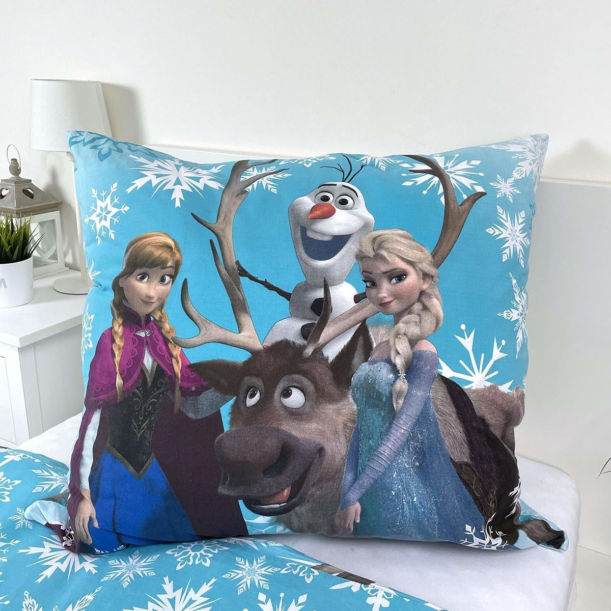 Disney Frozen Snowflakes, Kinderbettwäsche, 100 % Baumwolle Bettwäsche - Kinder Naty Shop