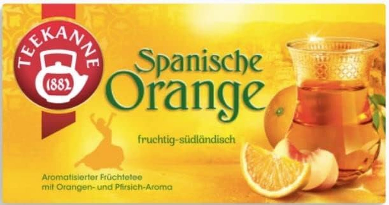Teekanne Amestec de ceaiuri din diferite țări, caise grecești, portocale spaniole, lămâi italiene, mango din Caraibe, piersici mediteraneene, cireșe dulci italiene, 6 pachete, 270 g