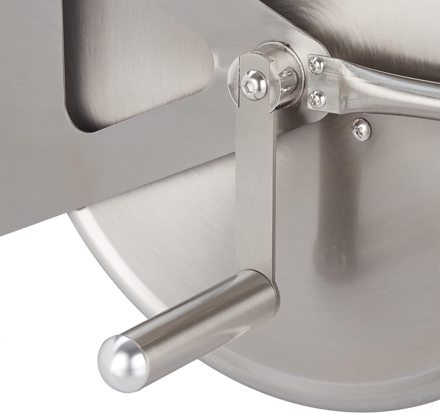 Relaxdays Rolă furtun din oțel inoxidabil, înfășurare furtun gol, montare pe podea și perete, pentru furtun de grădină de 40 m, rolă furtun, argintiu, 43,5 x 43,5 x 31,5 cm