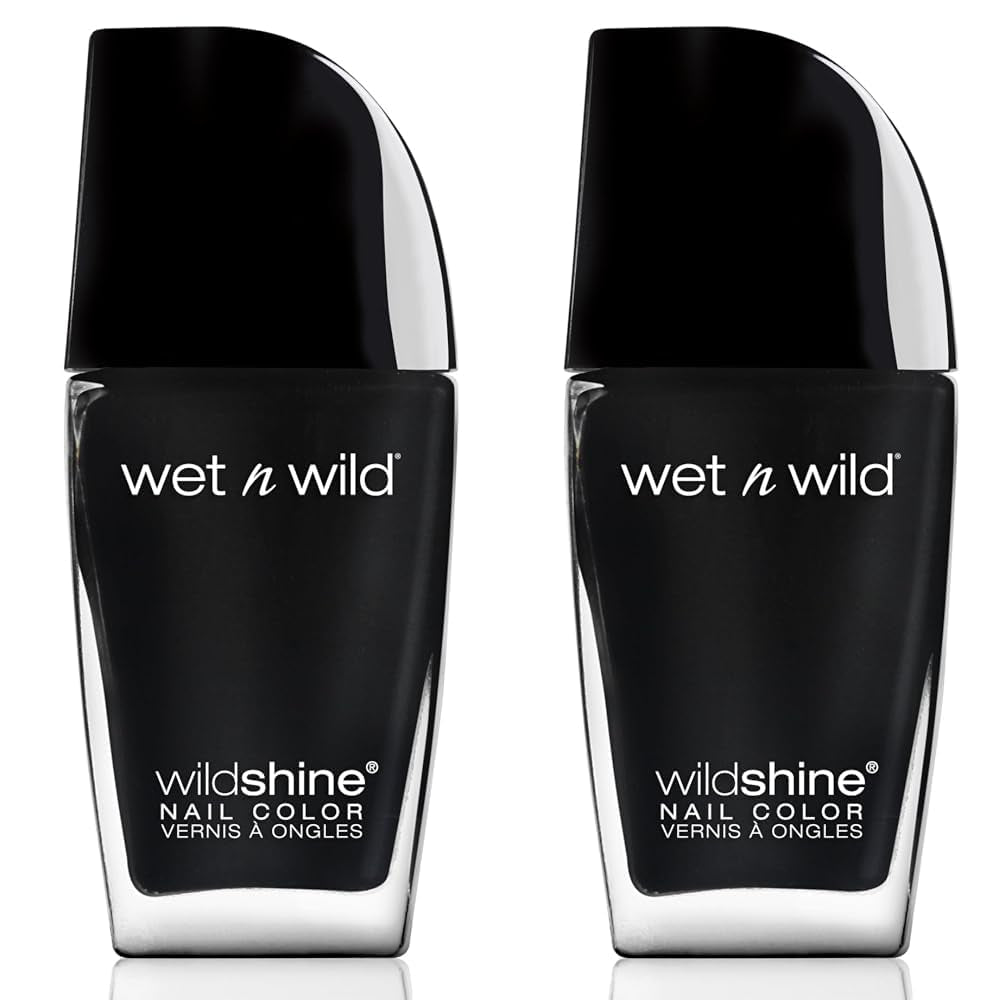 Wet n Wild Wild Shine Nagellack, frei von Formaldehyd, Toluol und Phthalaten, lang anhaltende, schnell trocknende Formel, Tickled Pink (2er-Pack)
