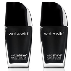 Wet n Wild Wild Shine Nagellack, frei von Formaldehyd, Toluol und Phthalaten, lang anhaltende, schnell trocknende Formel, Tickled Pink (2er-Pack)