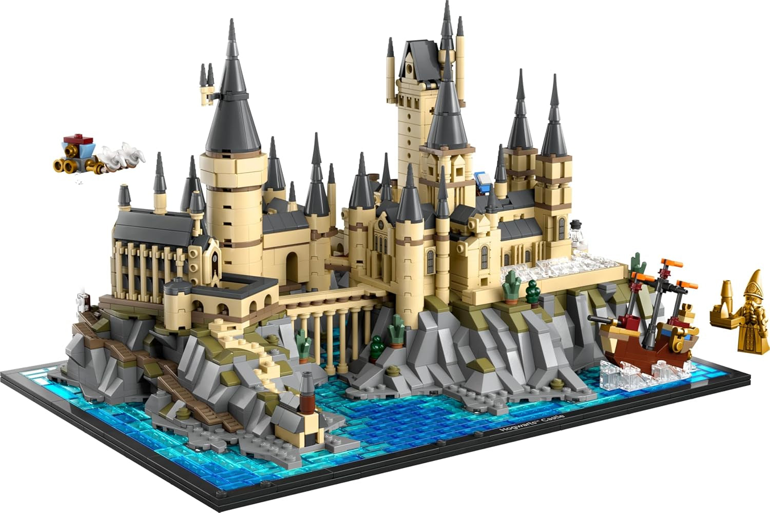 Schloss Hogwarts LEGO Harry Potter mit Schlossflügeln – Sammlungsset für Erwachsene, einschließlich Hauptturm und astronomischem Turm, Kammer des Schreckens und Architekten-Minifigur – Geschenk für Frauen – 76419 Bausätze Besuchen Sie den LEGO-Store
