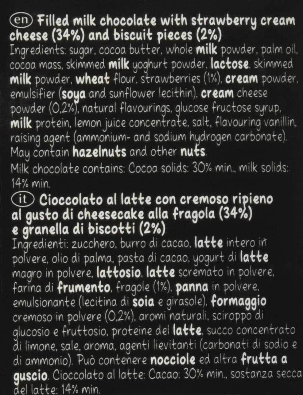 Lindt HELLO Erdbeer-Schokoladen-Käsekuchen | Riegel 100g | Milchschokolade mit Erdbeer-Quark-Creme-Füllung | Schokoriegel | Schokoladengeschenk (5er-Pack)