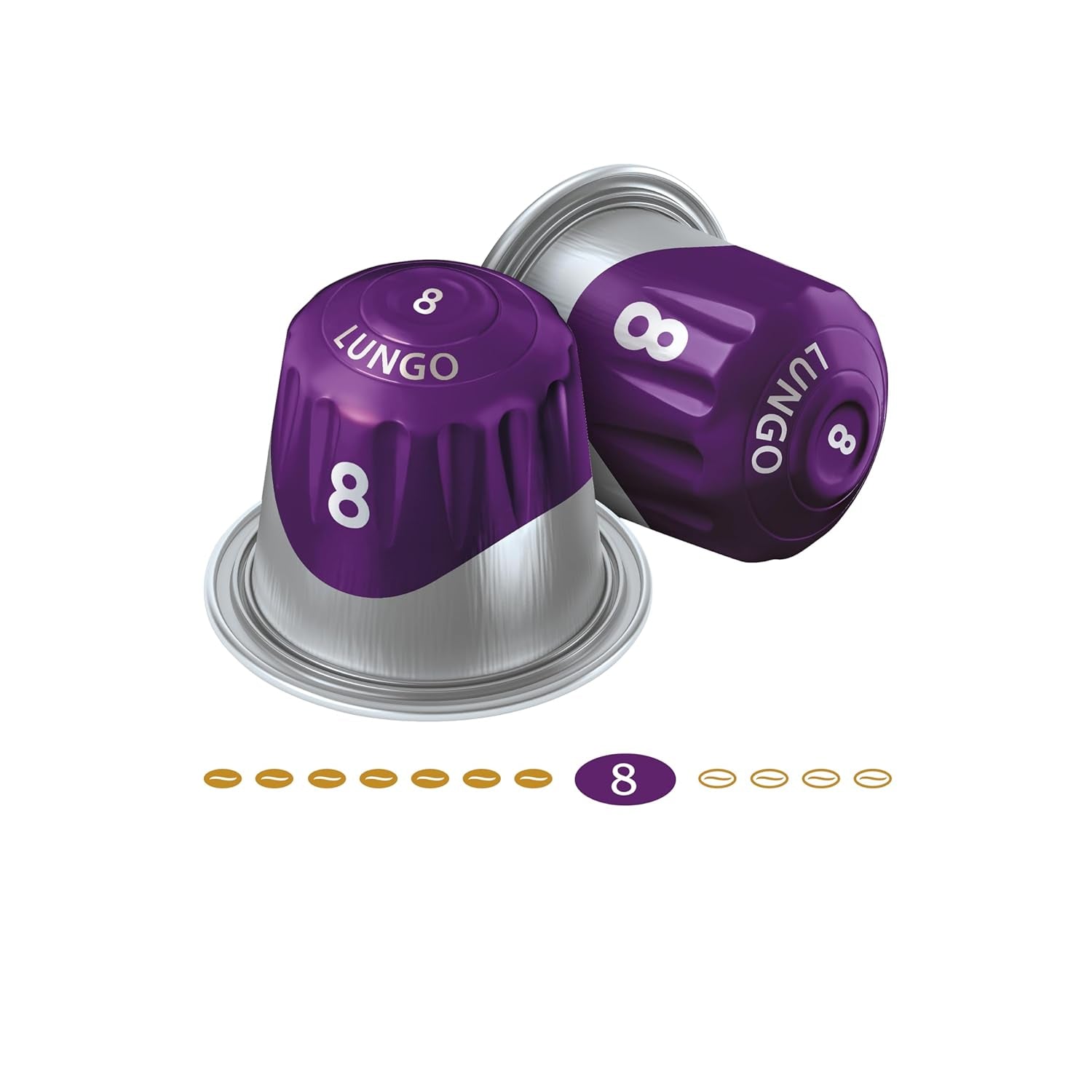 Jacobs Kaffeekapseln Lungo Intenso, Intensität 8/12, 10 x 20 Getränke, Nespresso* kompatible Kaffee Kapseln, 200 Kapseln