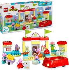 LEGO DUPLO 10434 Peppas Supermarkt: kreatives Lernspielzeug und Spielset, Geschenk für Jungen und Mädchen ab 2 Jahren, fördert die Geschicklichkeit. Bausets. Besuche den LEGO-Store. Standardtitel