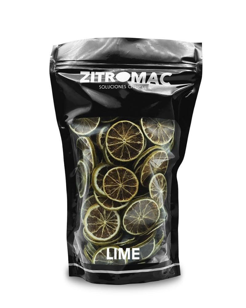 200gr Lime uscate pentru cocktail|fructe uscate pentru cocktailuri fără zahăr, decorare, coacere, Crăciun, băuturi, ceai|100% natural Felii de lime uscate pentru gin, cocktail seara Produse deshidratate Naty Shop Limes