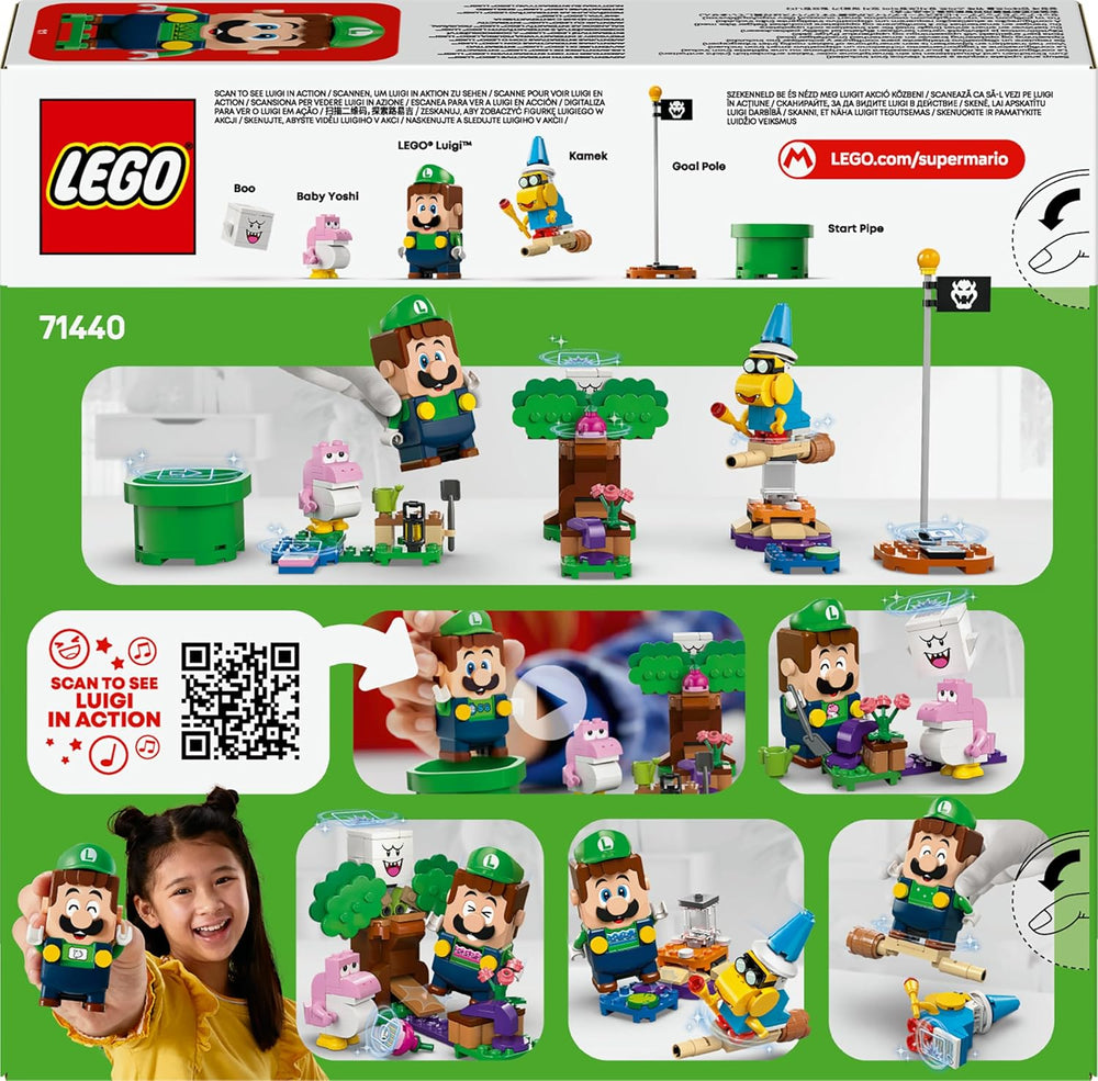 LEGO Super Mario Abenteuer mit dem interaktiven Luigi, Nintendo Geschenk für Jungen, Mädchen und Gamer ab 6 Jahren, Abenteuer-Spielset für Kinder mit rosa Baby Yoshi 71440