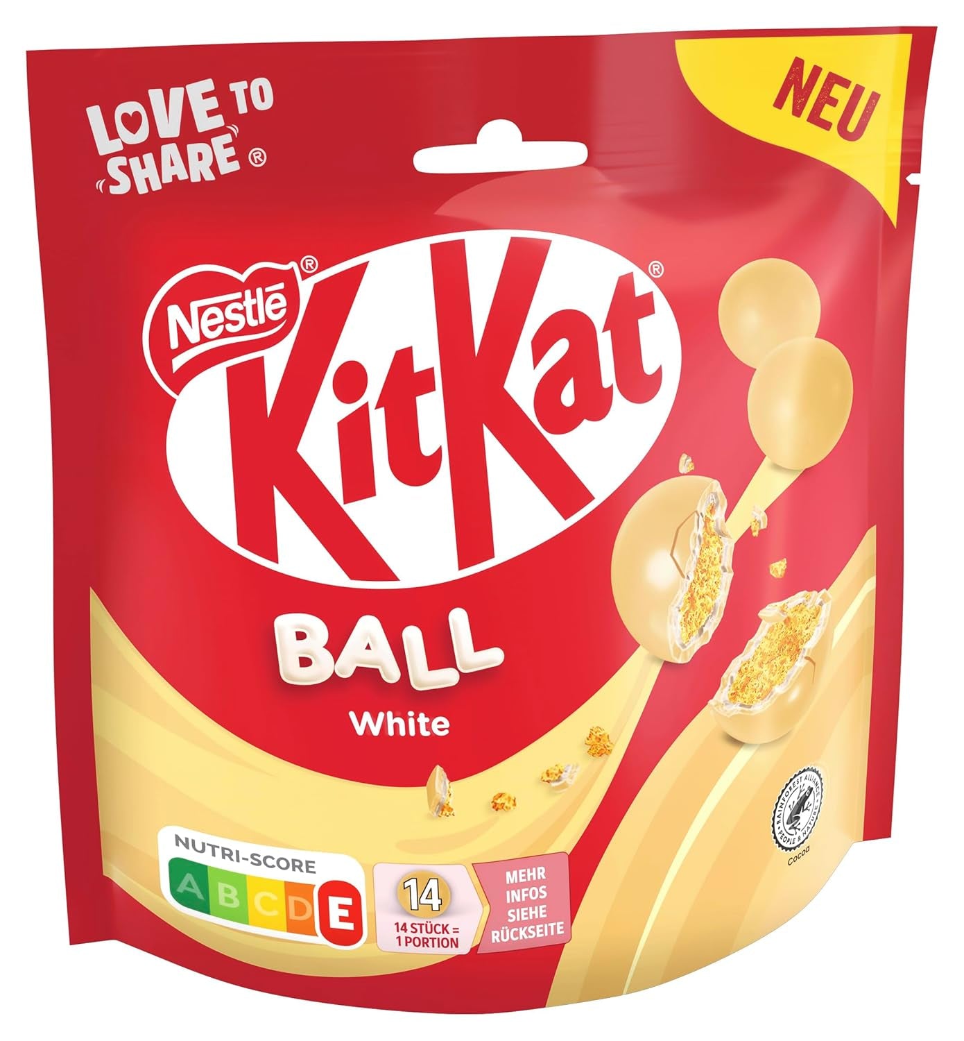 NESTLÉ weiße Kugeln, 1er Pack (1 x 130g)