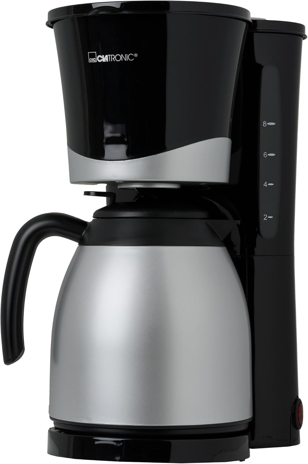 Cafetieră Clatronic® cu termos | pentru 8-10 cești de cafea | fără pierderi de temperatură | cafetieră cu filtru | 1 litru | Espressor | Cafetieră cu filtru cu termos | KA 3327 negru