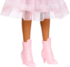 Mattel DISNEY Arielle, die Meerjungfrau - Festliche Arielle-Puppe mit pinkfarbenem Kleid und roten Haaren, beweglich mit 5 Gelenken und Frisierspaß, für Kinder ab 3 Jahren, HPD90