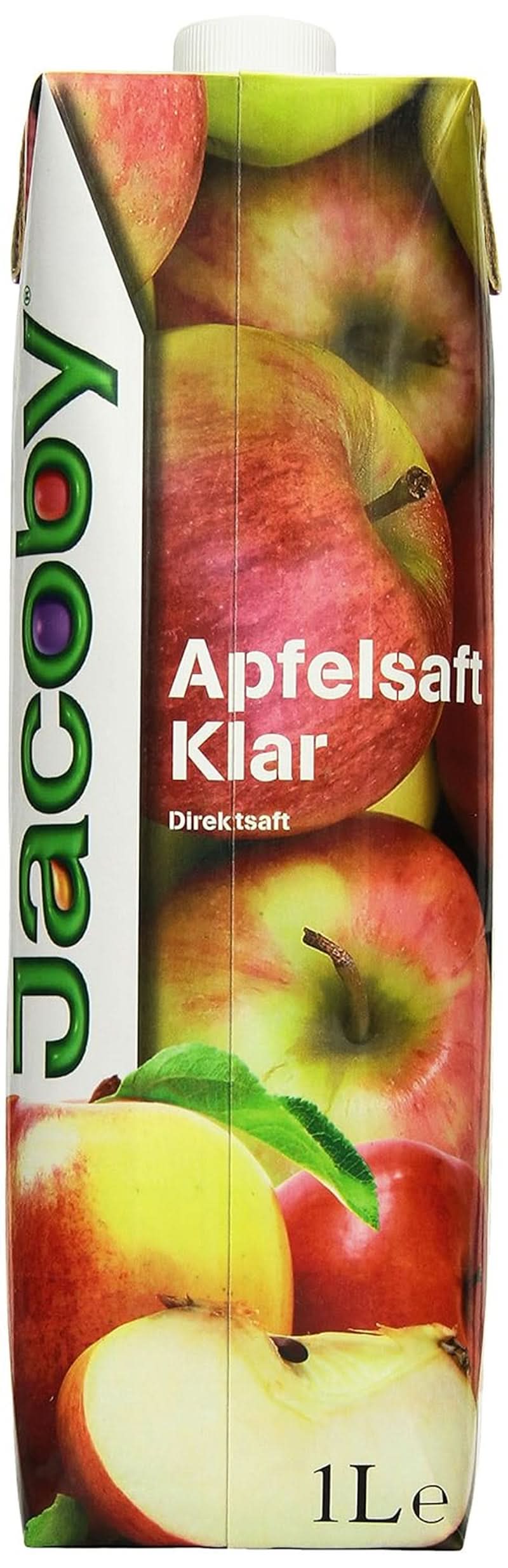 Jacoby 100 % klarer Apfelsaft, 6 x 1 Liter Alkoholfreie Getränke Naty Shop