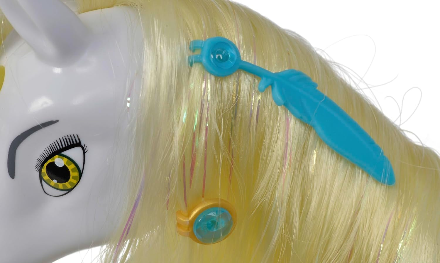 Simba 109480093 - Mia and Me Unicorn Onchao, cu aripi mobile, agrafe de păr, perie de coafat, cal de jucărie, ponei, Centopia, vârste 3+, roz