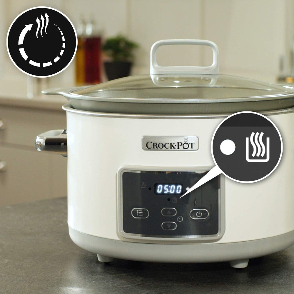 Crock-Pot Digital Slow Cooker Saute Slow Cooker mit Duraceramic 5 Liter, CSC026X Slow Cooker Naty Shop