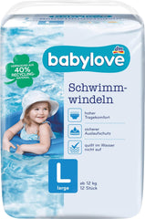 Badewindeln Größe L (10 - 14 kg), 12er Pack