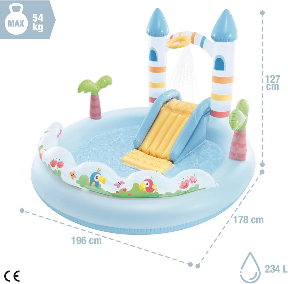 Spielcenter Intex Unicorn Castle 56148NP (aufgeblasen, 196 x 178 x 127 cm)