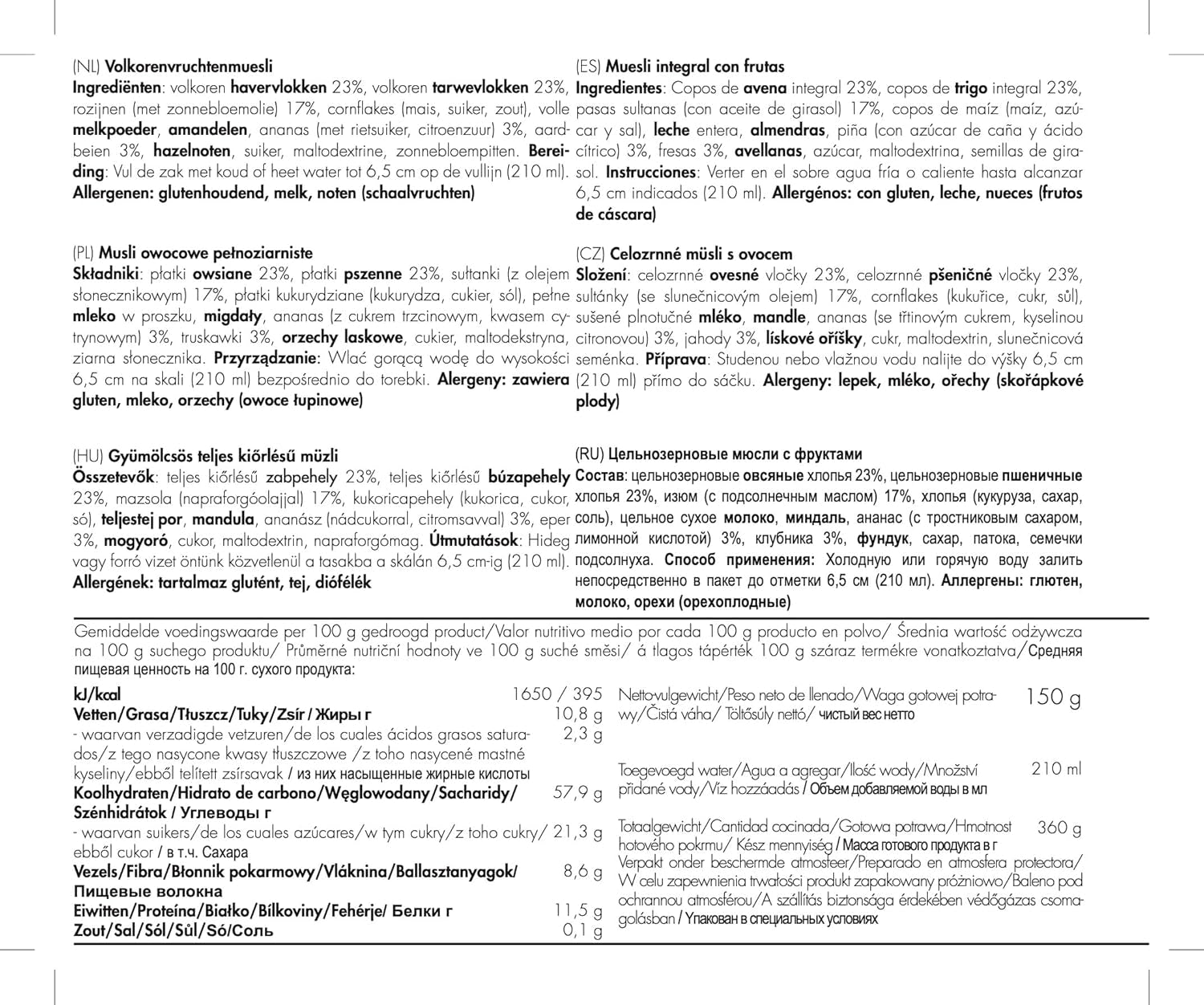 Trek'n Eat Vollfruchtmüsli