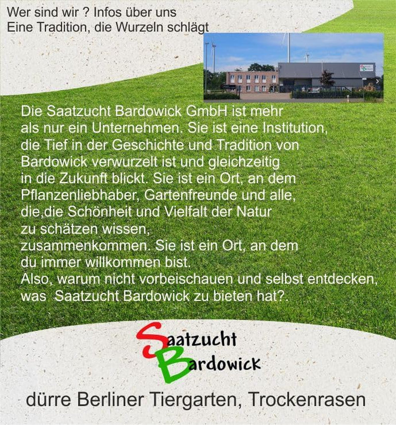 1-30 Kg Rasensamen Berliner Tiergarten Gebrauchsrasen - Für Trockene Standorte - Qualität Zum Fairen Preis (10 Kg)