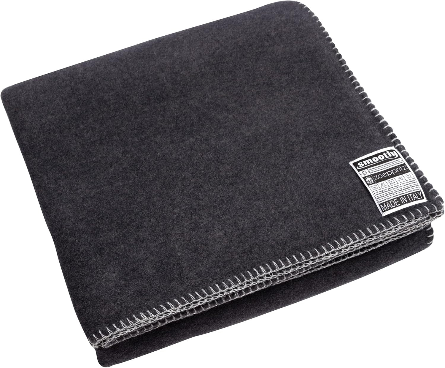 Zoeppritz din 1828 Pătură din fleece Smoothy - Pătură confortabilă pufoasă din fleece polar - Vegan - 140X190Cm - 010 Off-White, 010 Offwhite Paturi si Cuverturi Zoeppritz Since 1828 965 Gri închis 140X190Cm