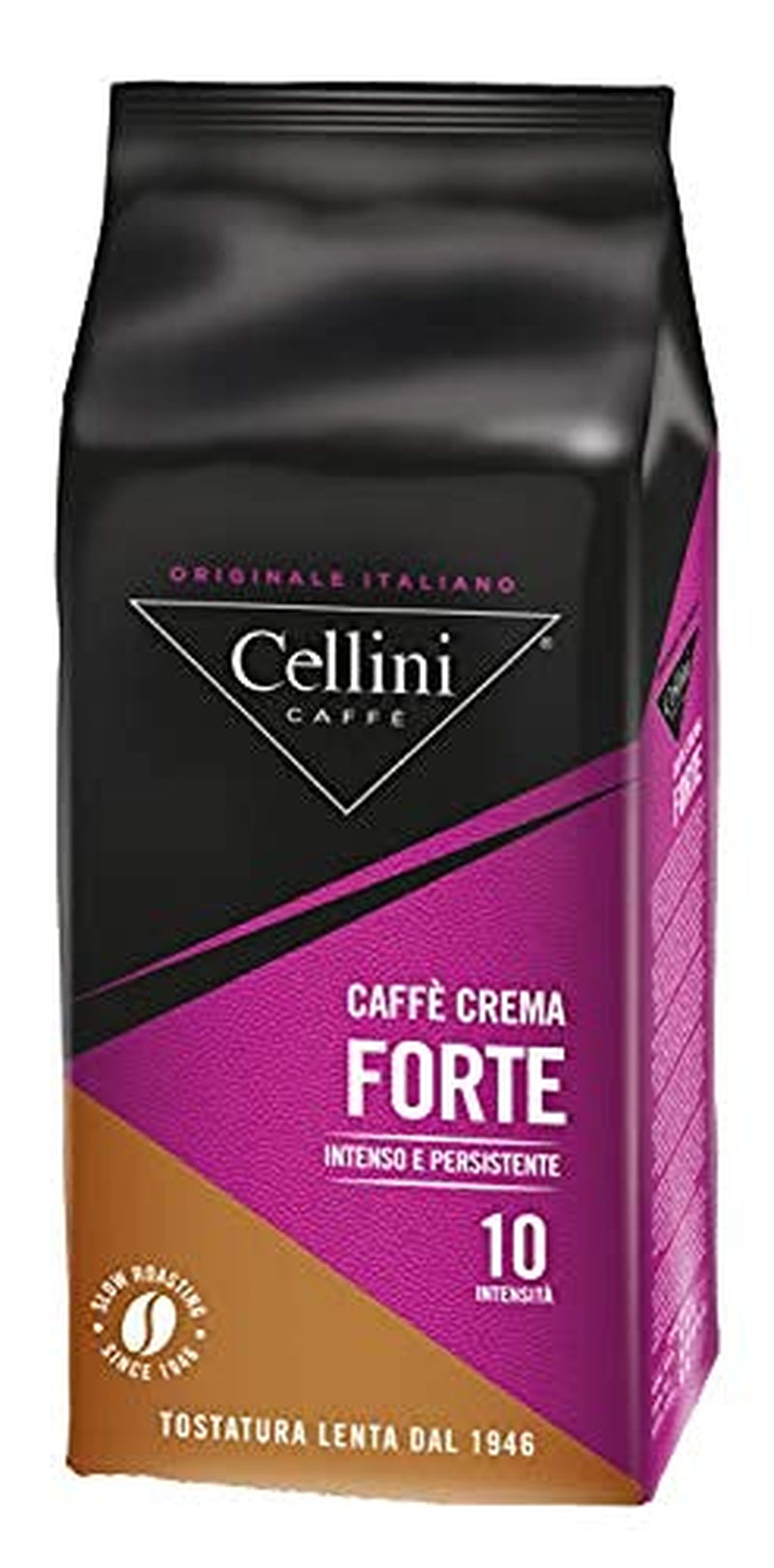Cellini Caffè Crema Forte boabe întregi, 1000 G, 1 Kg Cafea Naty Shop