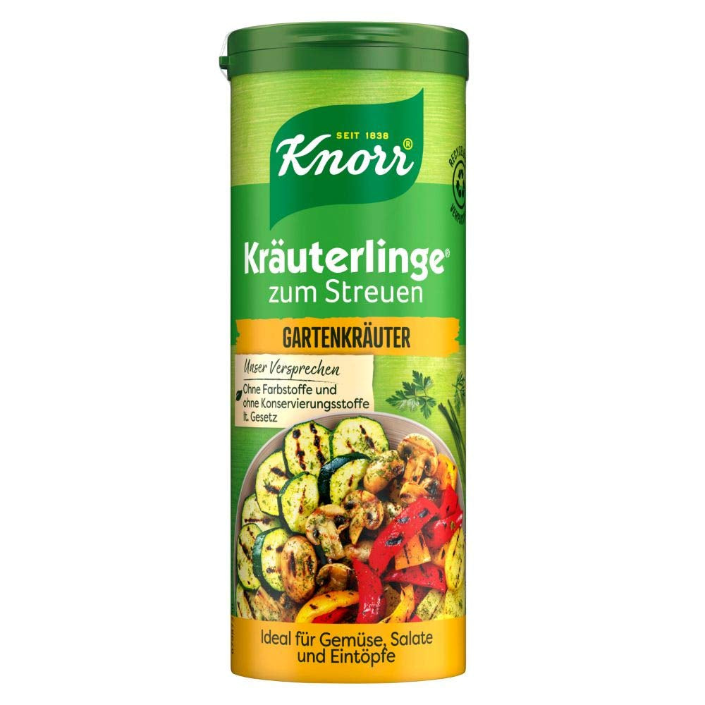 Knorr Kräuterlinge Italienische Kräuterwürzmischung zum Streuen für Pasta, Gemüse oder einen Salat 60 g