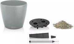 Jardinieră LECHUZA Classico Color ECO 35 Gri Închis | Jardinieră cu sistem de udare și indicator al nivelului apei | Fabricată din plastic 100% reciclat | Finisaj mat | Ø 34,5 x 32,5 cm | 18935