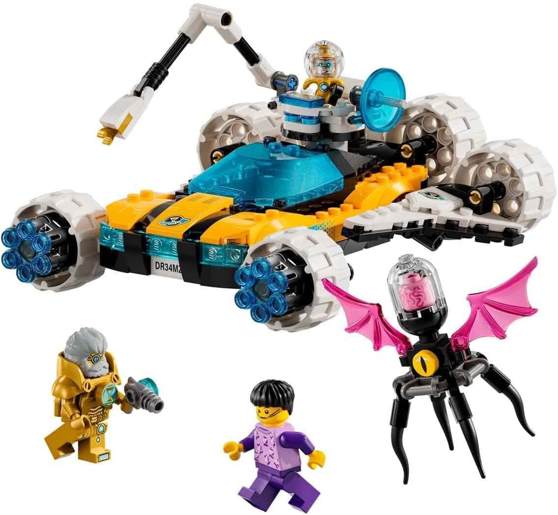 LEGO Dreamzzz 2-in-1-Spielzeugauto oder Space-Shuttle-Set „Mr. Oz‘ Weltraum-Buggy“ enthält Mr. Oz, Albert und Jayden als Minifiguren, Weltraumgeschenk für Kinder ab 8 Jahren, 71475 Bausets Besuchen Sie den LEGO-Store