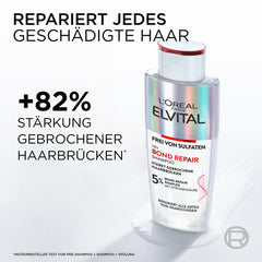 L'Oréal Paris Elvital Bond Repair Shampoo, sanfter Reiniger für die Haarreparatur L'Oréal Dusche und Bad