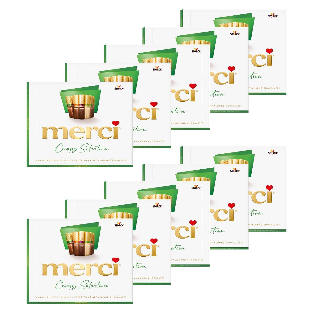 Finest Selection Variety Almond Crunch – 10 x 250g – Gefüllte und ungefüllte Schokoladenspezialitäten