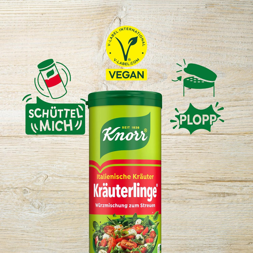 Knorr Kräuterlinge Italienische Kräuterwürzmischung zum Streuen für Pasta, Gemüse oder einen Salat 60 g