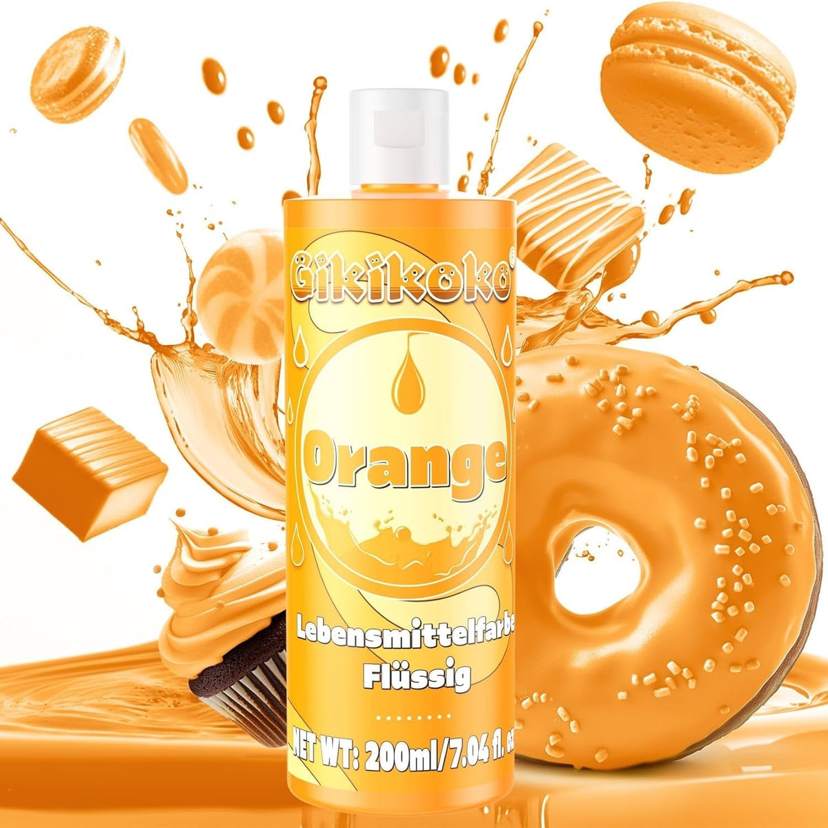 Colorant alimentar - Gikikoko 200ml colorant alimentar lichid, foarte concentrat, colorant alimentar pentru copt, macaroane, prăjituri, jeleu, fondant, prăjituri, slime DIY (violet)