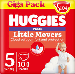 Huggies Little Movers Disney-Hosen, Größe 5, 104 Stück (2x52), Monatsbox
