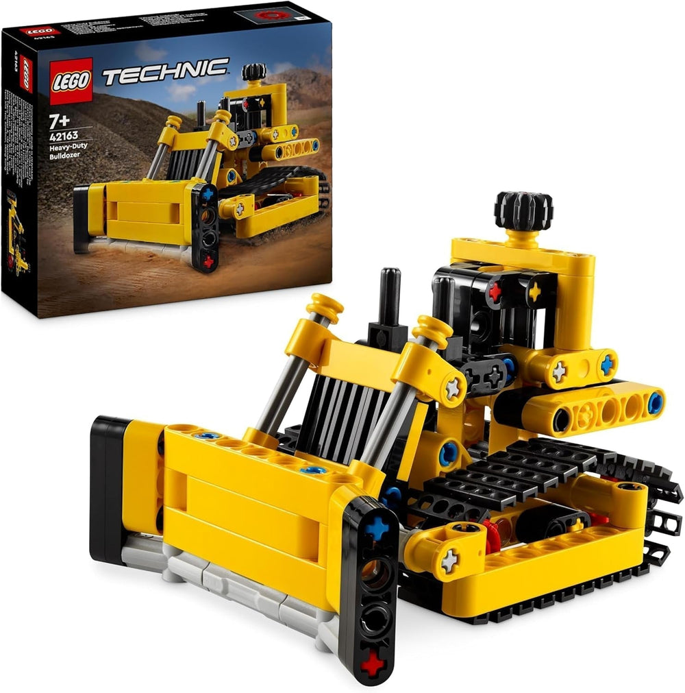 LEGO Technic Heavy Bulldozer Bauspielzeug Bulldozer Zu Ihrer Baustelle hinzufügen Konstruktionsspielzeug für Kinder Technikgeschenk für Jungen und Mädchen ab 7 Jahren 42163 Bausets Besuchen Sie den LEGO-Store Single