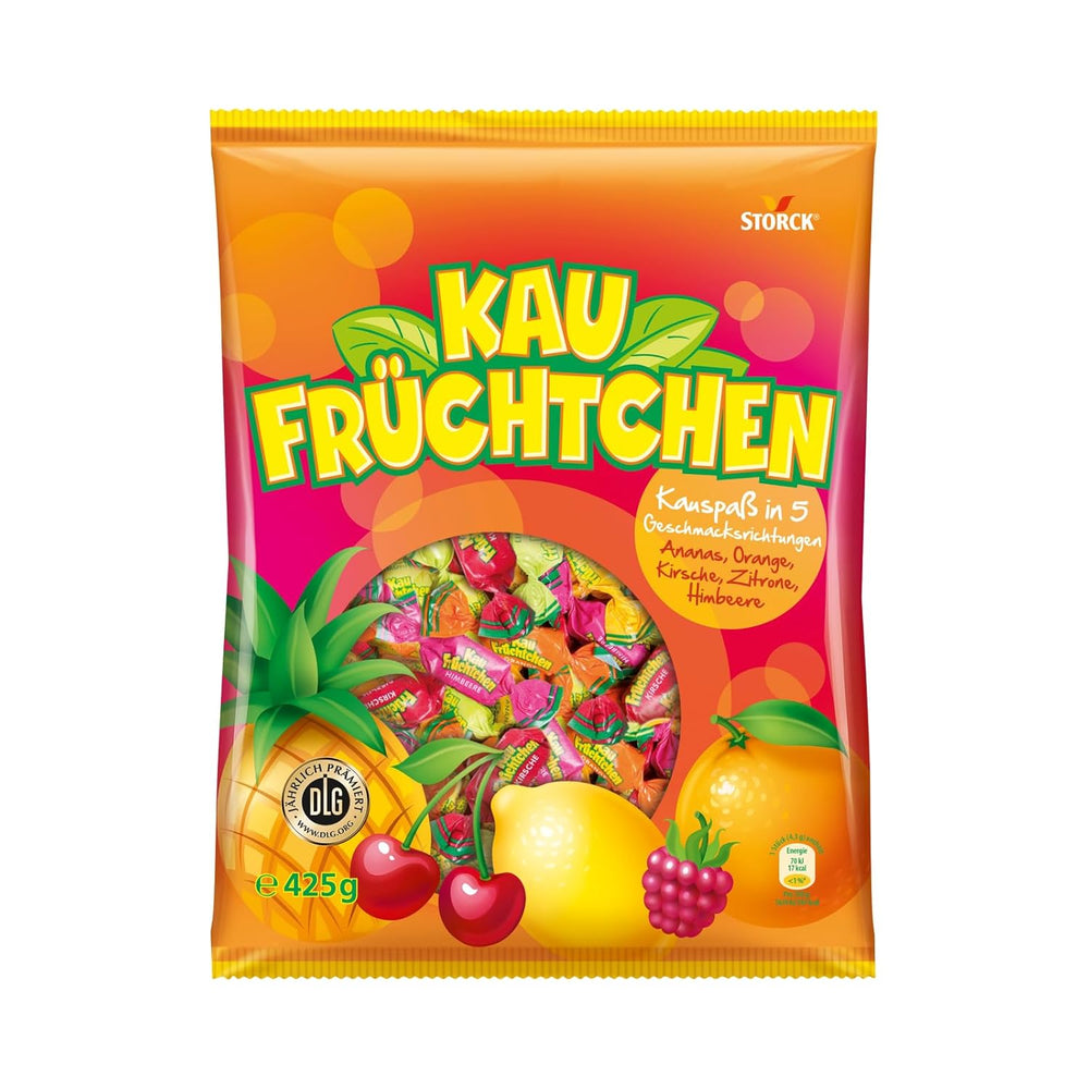 Zu kaufen – 1 x 425g – Softbonbons in fünf fruchtigen Geschmacksrichtungen