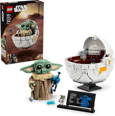 LEGO Star Wars 75403 Grogu in seiner mandalorianischen Repulsor-Wiege – Minifigur zum Sammeln – Modell zum Bauen, Spielen und Ausstellen – Wohndekoration – Geschenk für Jungen und Mädchen ab 10 Jahren. Bausätze. Besuche den LEGO-Store. Standardtitel