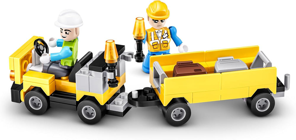 MAX Adventure Spielset Flughafen (793 Teile) Bausteine ​​Spielzeug für Kinder ab 5 Jahren Fahrzeuge Auspacken Unpacking