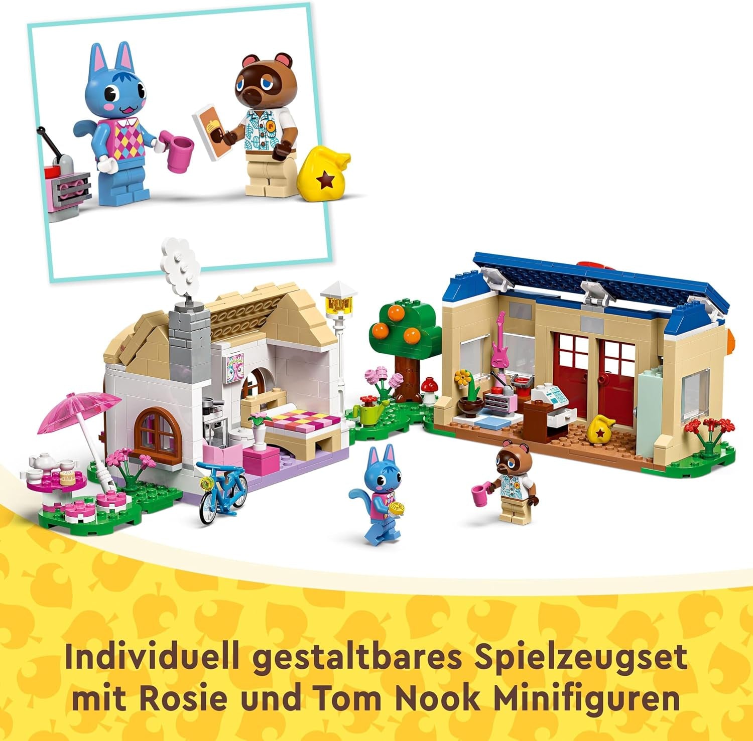 LEGO Animal Crossing Nook's Shop und Sophie's House Set, kreatives Spielzeug für Kinder mit 2 Minifiguren aus der Videospielserie, Geschenk für Mädchen und Jungen ab 7 Jahren 77050 Bausets Besuche den LEGO-Store