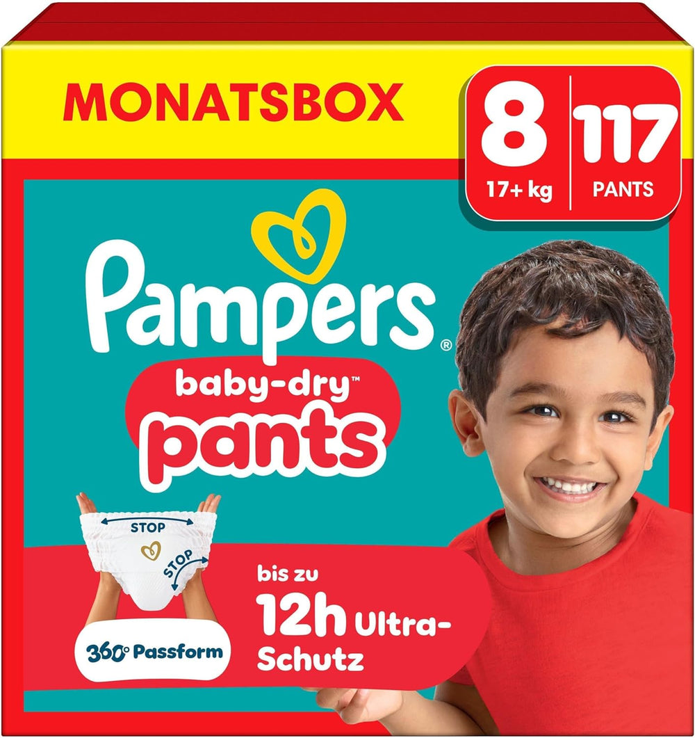 Pampers Baby-Dry Pants Größe 5, 160 Stück, 11kg-17kg, 360° auslaufsichere Passform für Tag und Nacht